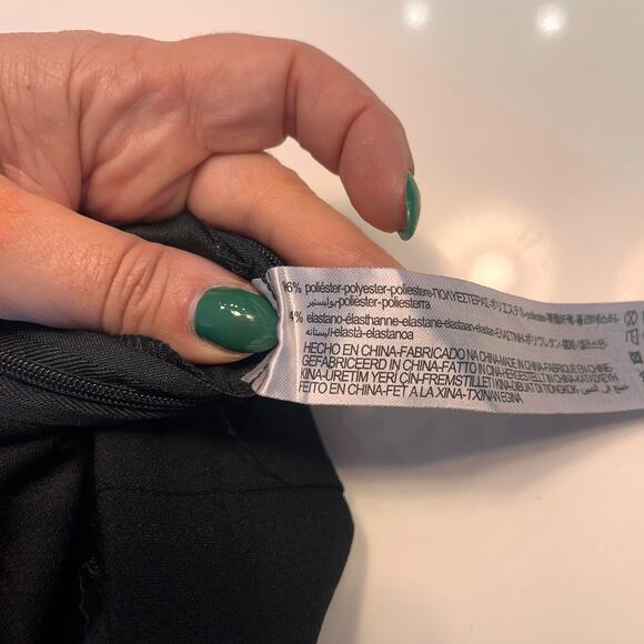 Zara Collection Black Strapless Bustier Midi Dress Size Small - Picture 7 of 10